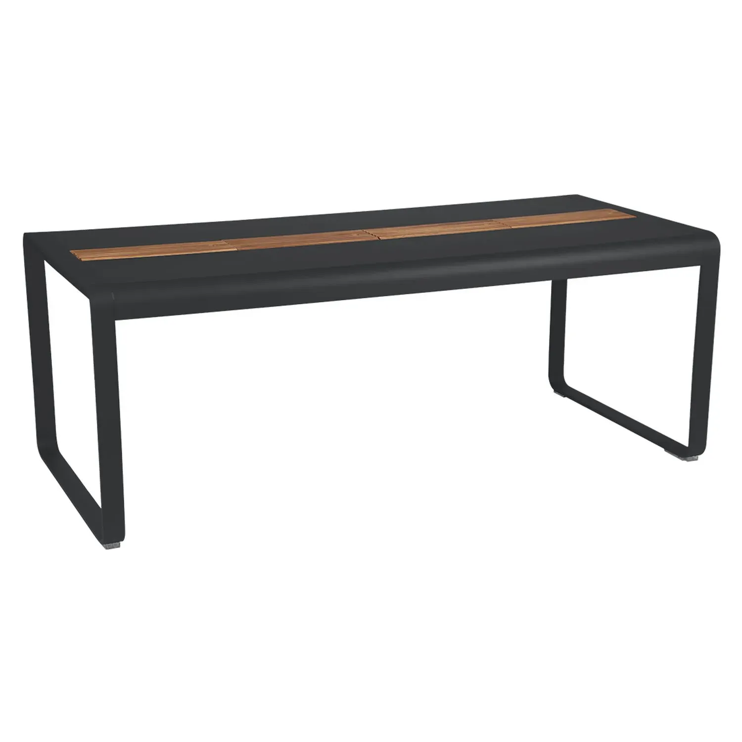 Fermob Table BELLEVIE avec rangement - 47 carbone