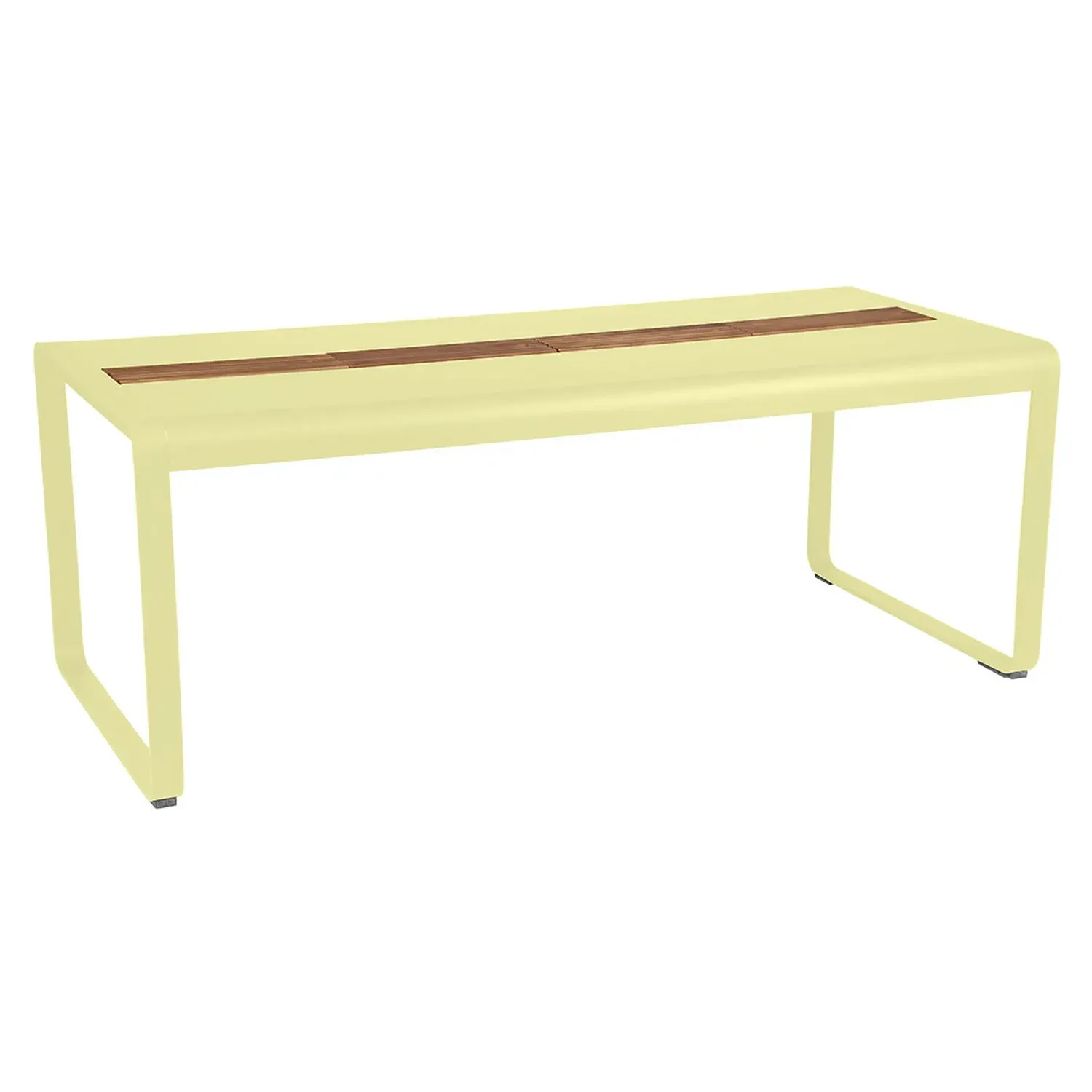 Fermob Table BELLEVIE avec rangement - A6 citron givré