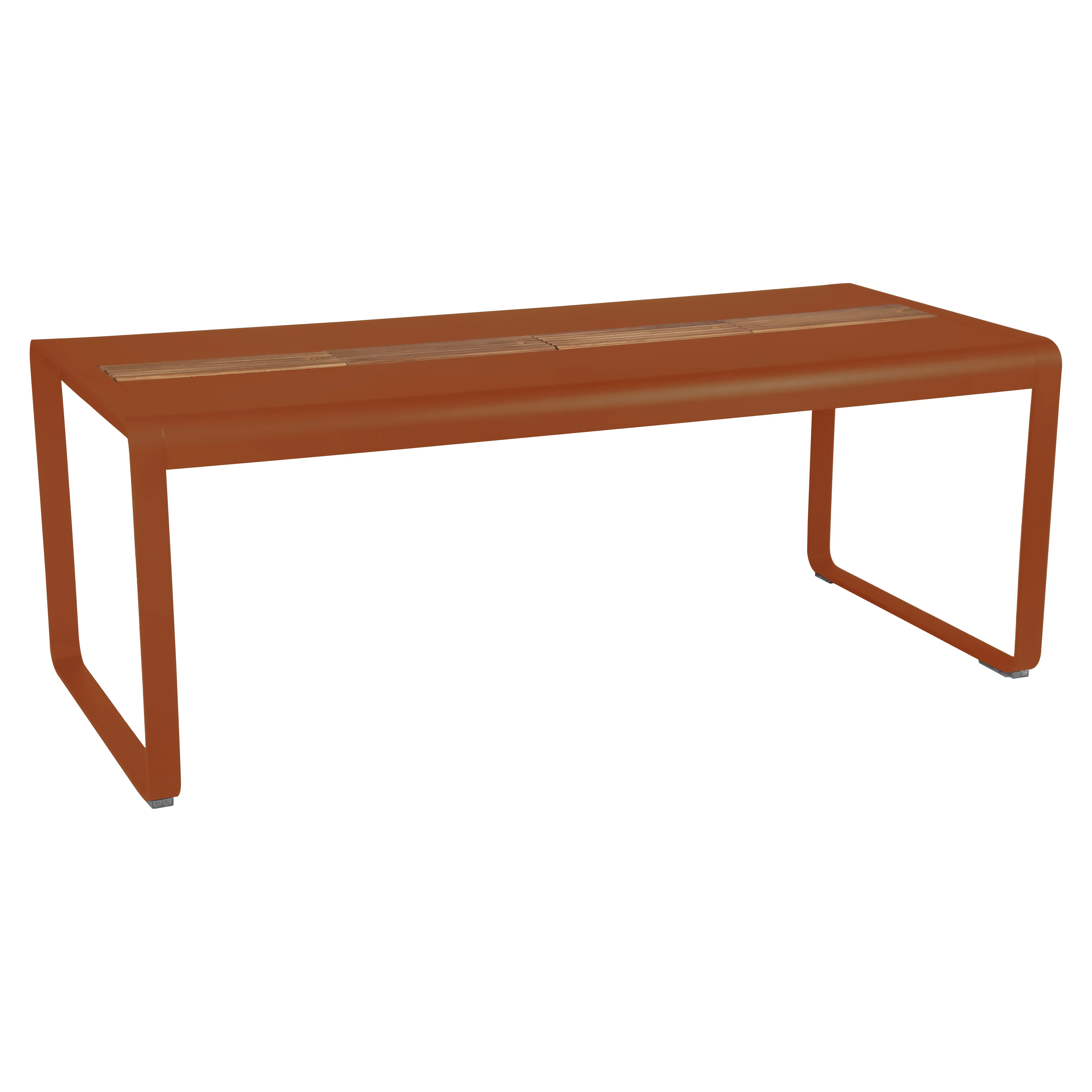 Fermob Table BELLEVIE avec rangement - E2 orange confite