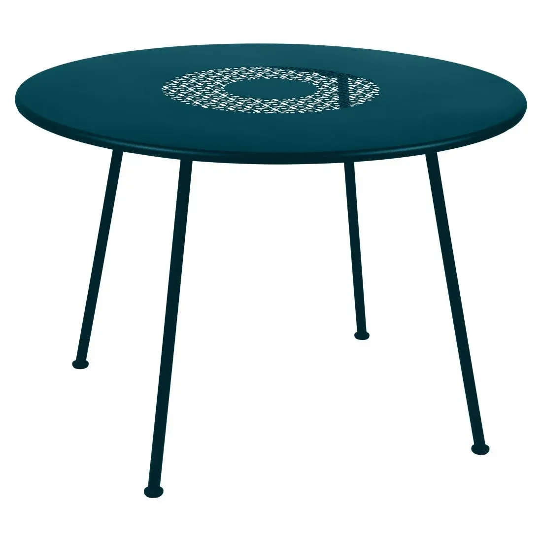 Fermob Table Lorette ronde - 21 bleu acapulco