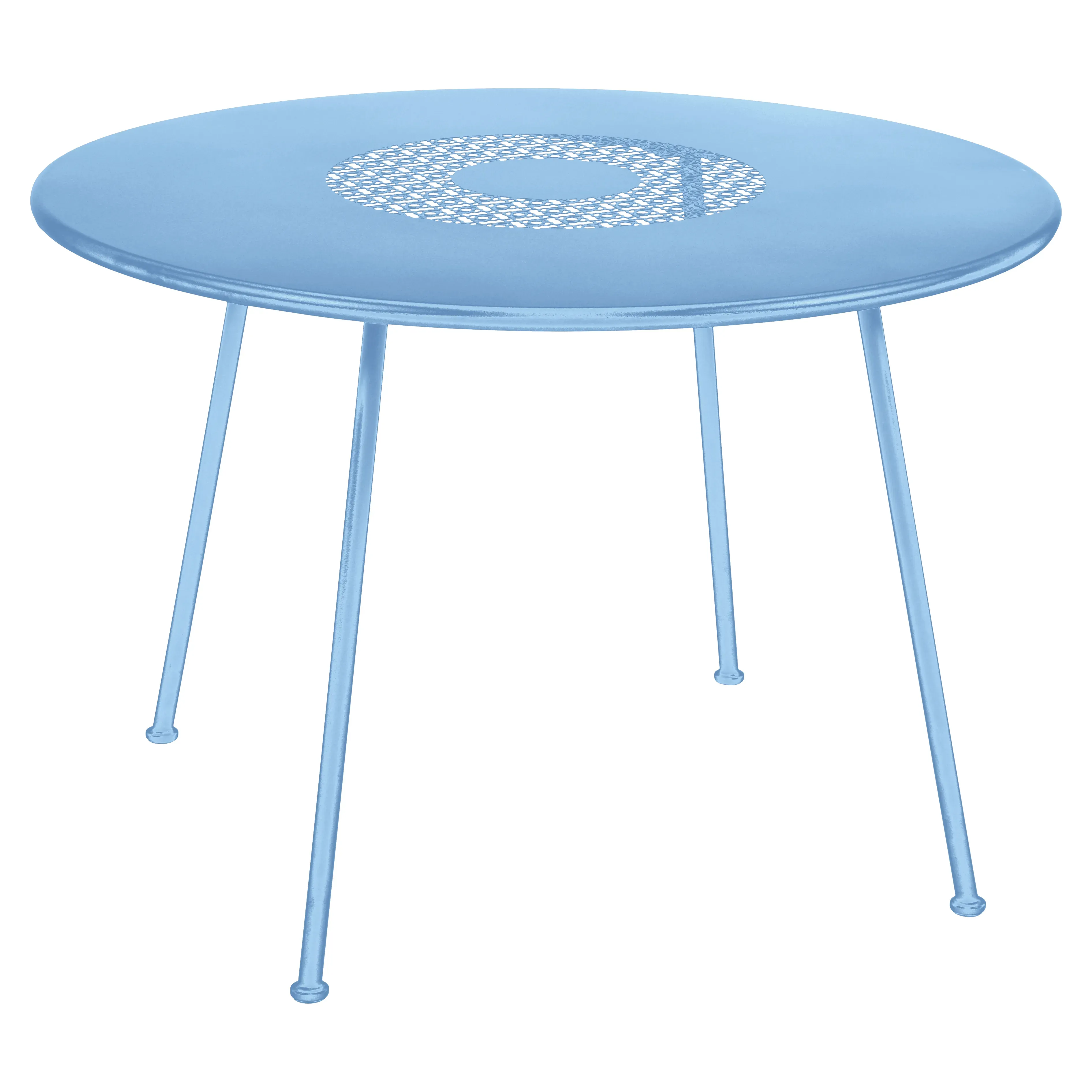 Fermob Table Lorette ronde - E1 bleu-maya