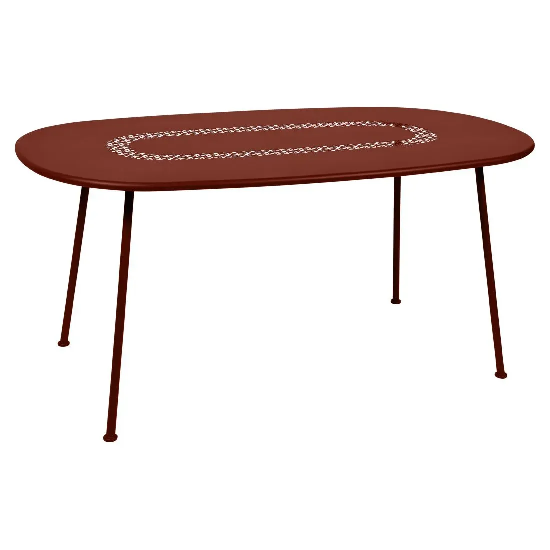 Fermob Table ovale Lorette  - 20 ocre rouge