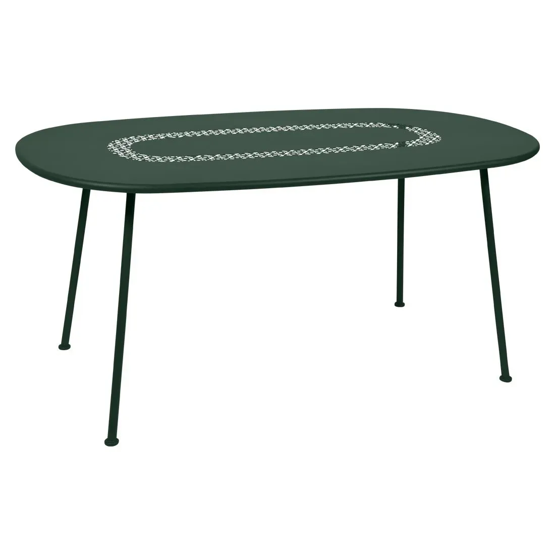 Fermob Table ovale Lorette  - 02 vert cèdre