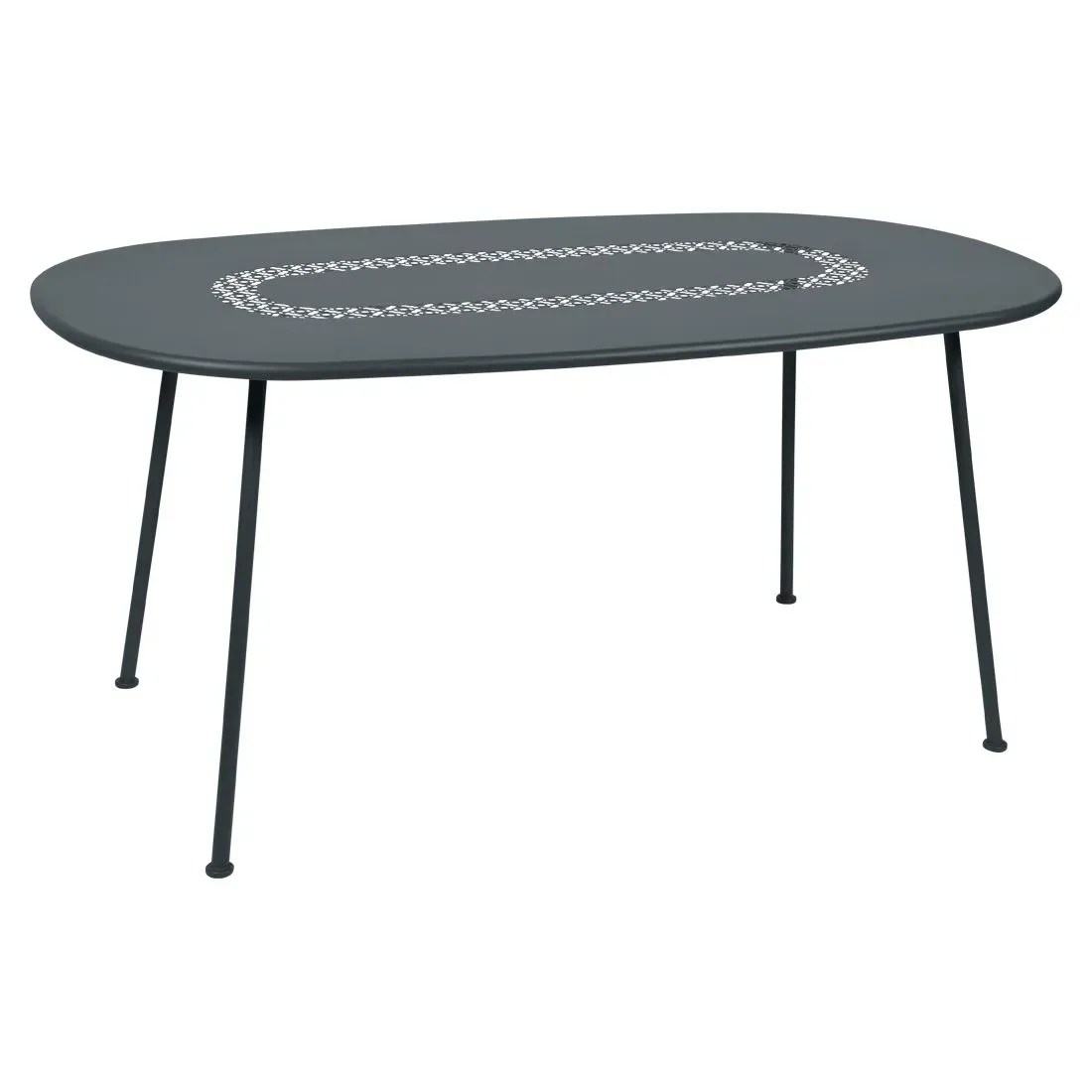 Fermob Table ovale Lorette  - 26 gris orage