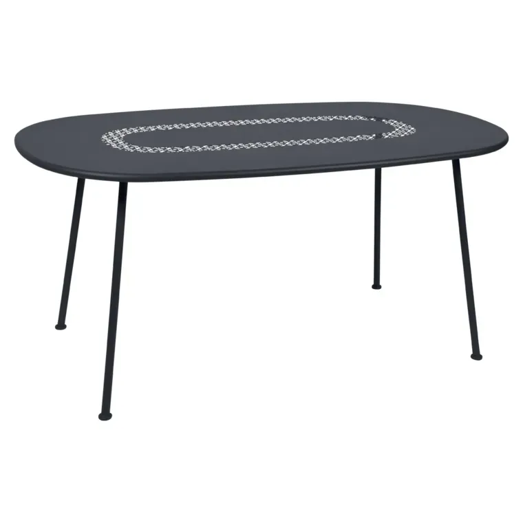 Fermob Table ovale Lorette  - 47 carbone
