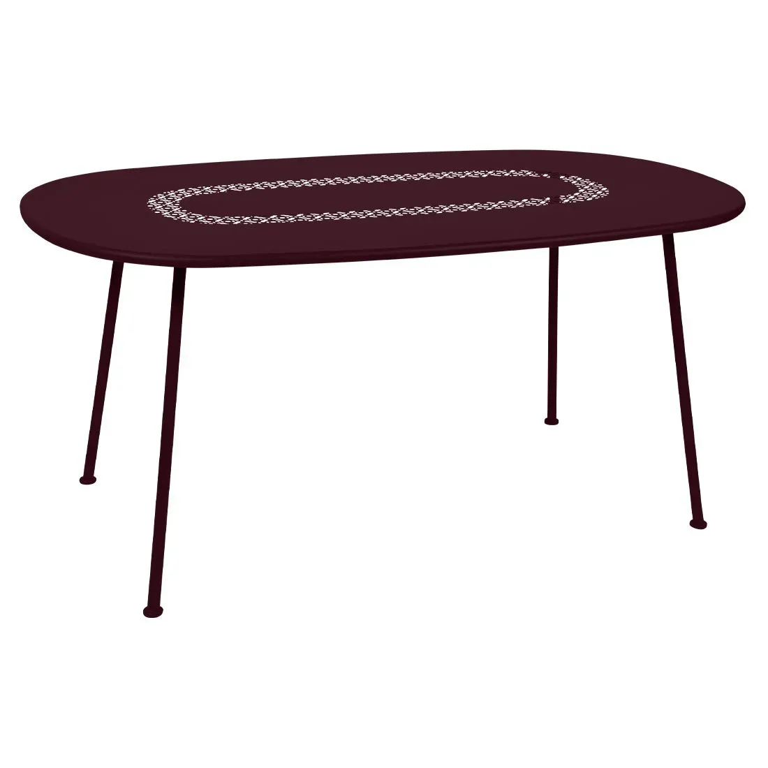 Fermob Table ovale Lorette  - B9 cerise noire