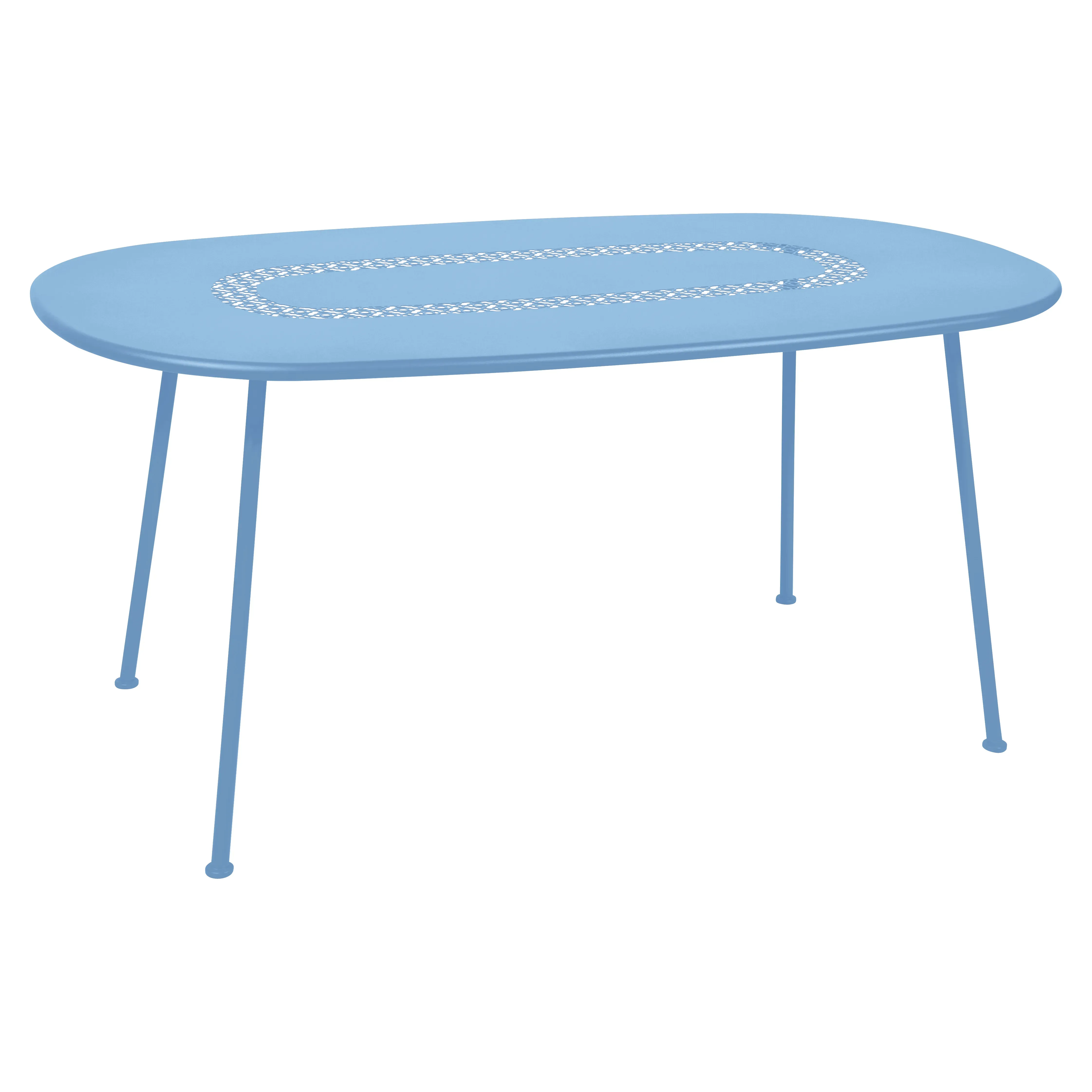 Fermob Table ovale Lorette  - E1 bleu-maya