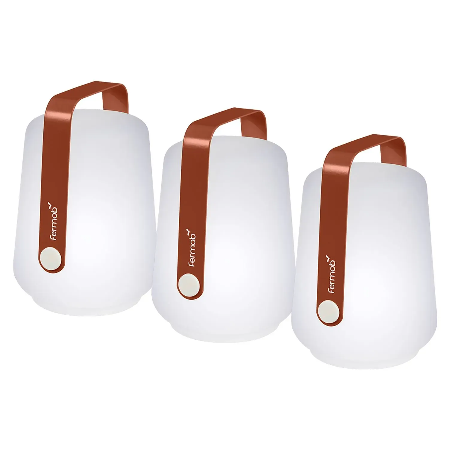 Fermob Ensemble de 3 lampes Balad  - 20 ocre rouge