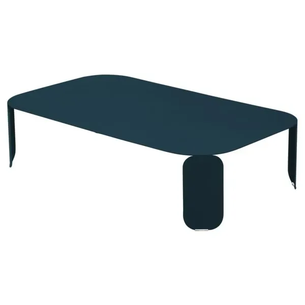 Fermob Table rectangulaire Bebop - 21 bleu acapulco - H 29 cm