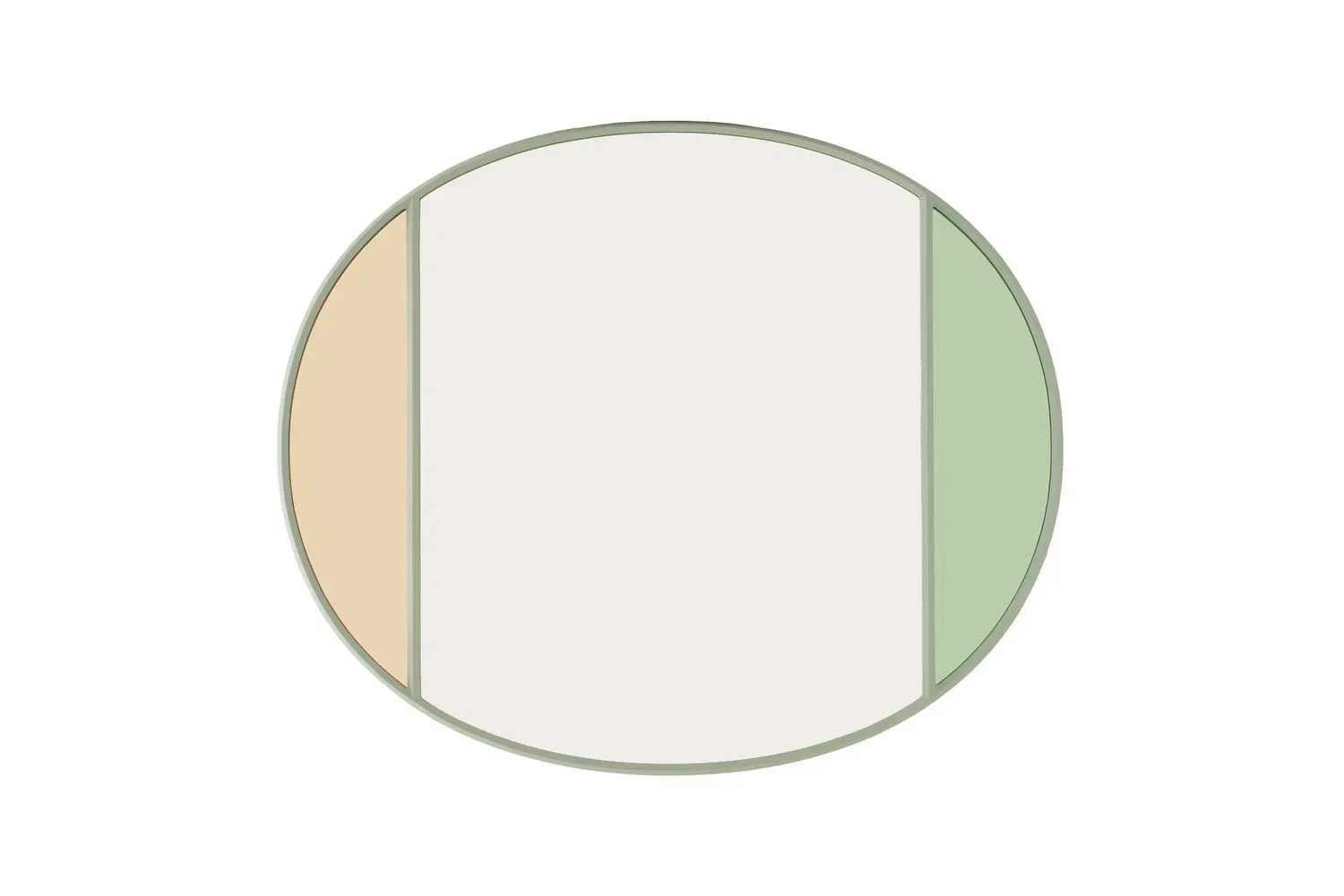 Magis Miroir Vitrail oval - gris clair