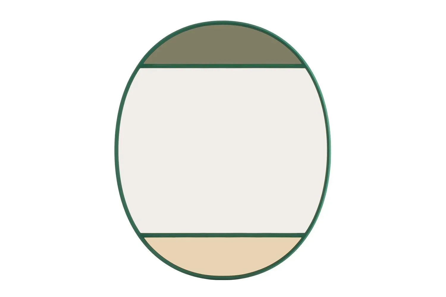 Magis Miroir Vitrail oval - vert