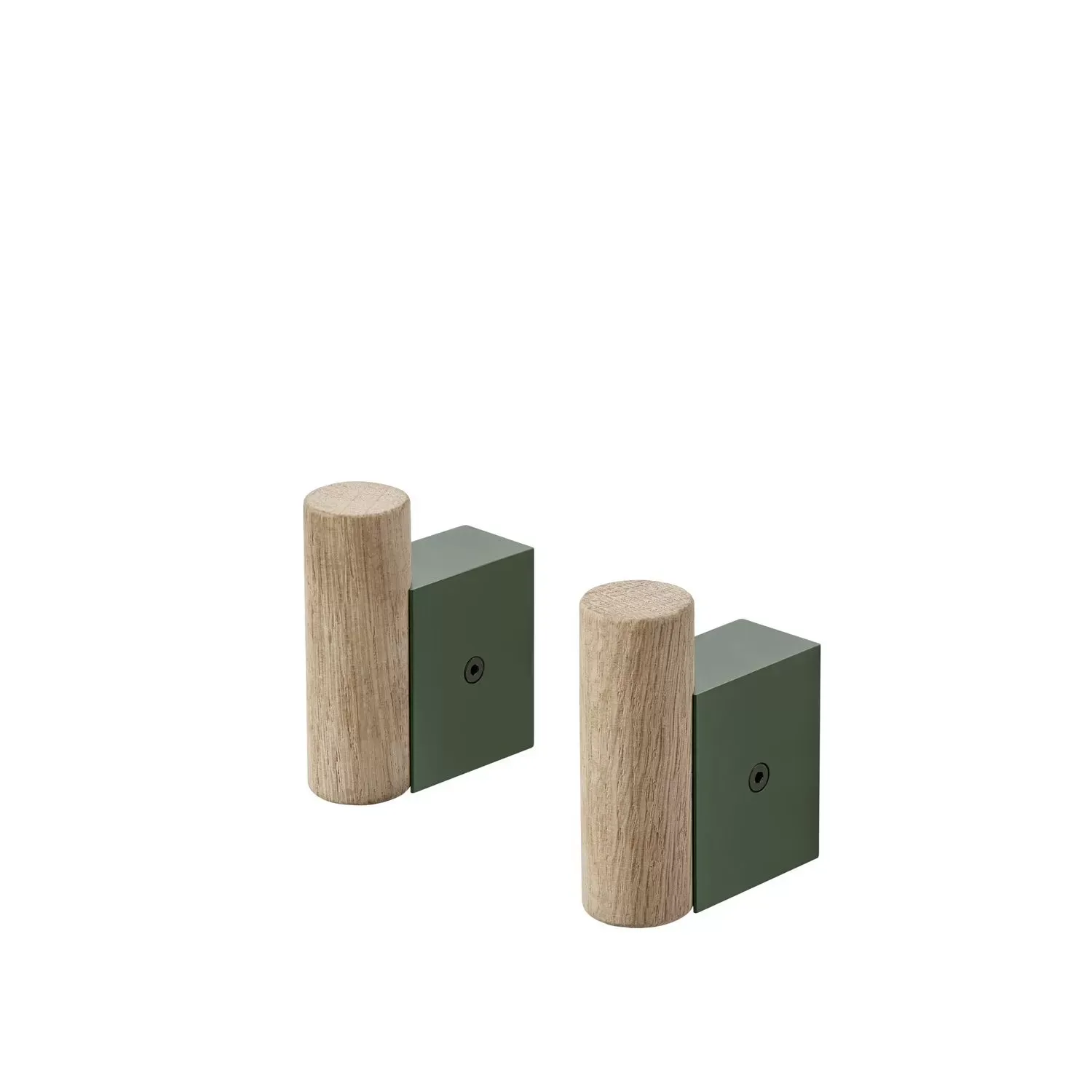 Muuto Patères (jeu de 2) Attach - vert