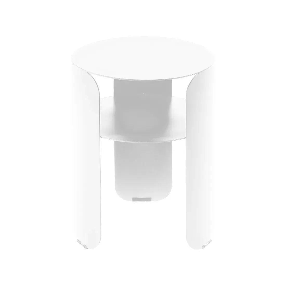Fermob Table d'appoint ronde Bebop - 01 blanc coton