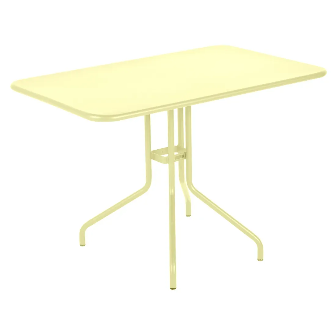 Fermob Table Pétale - A6 citron givré - 110 x 70 cm