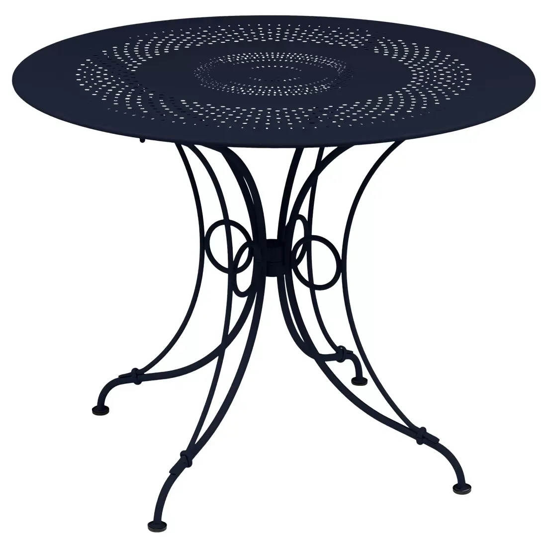 Fermob Table 1900 - 92 bleu abysse - Ø 96