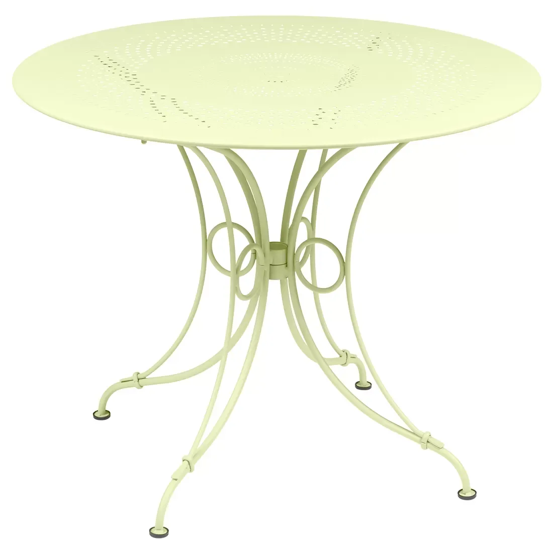 Fermob Table 1900 - A6 citron givré - Ø 96