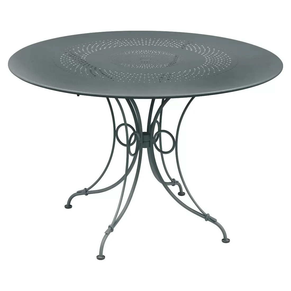Fermob Table 1900 - 26 gris orage - Ø 117