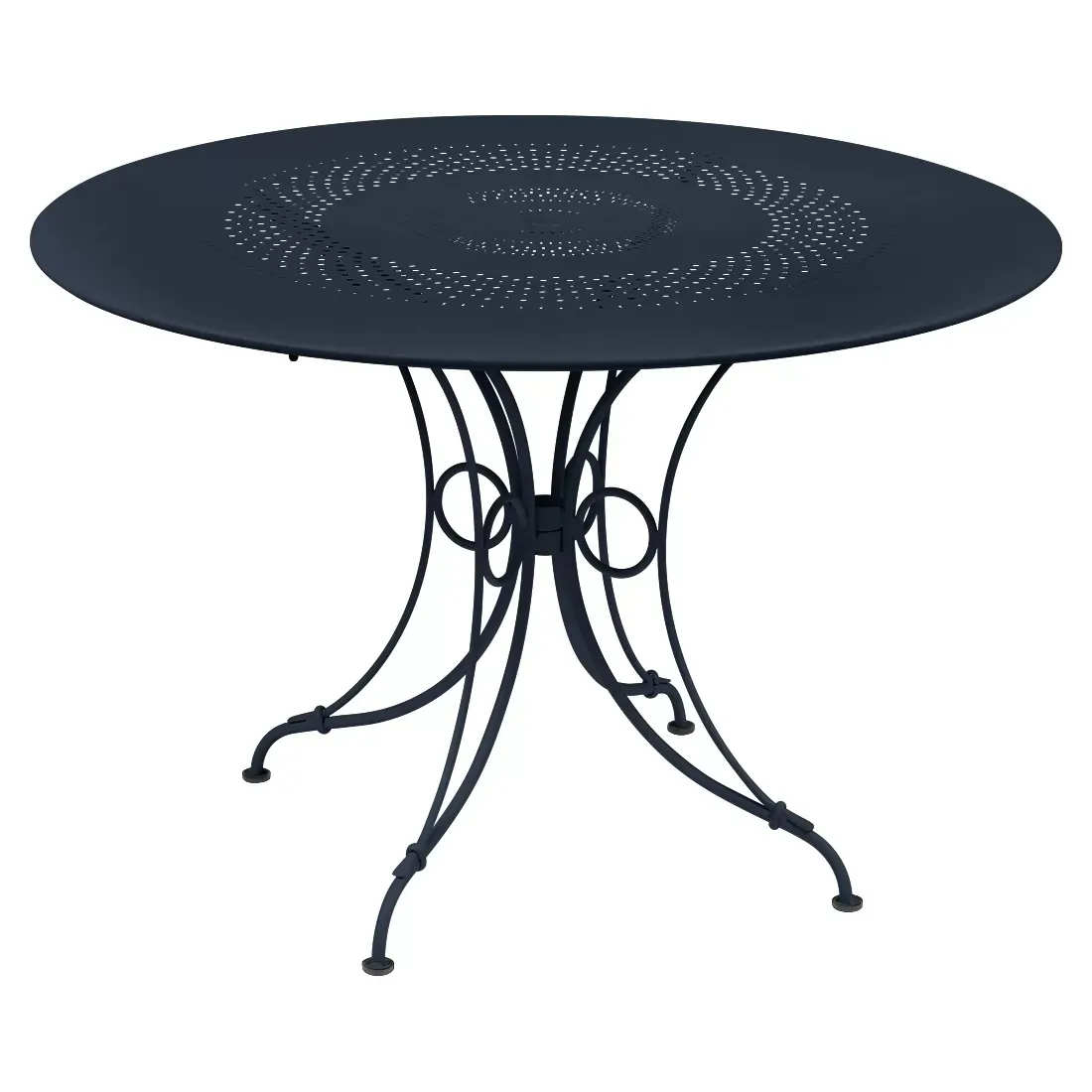 Fermob Table 1900 - 92 bleu abysse - Ø 117