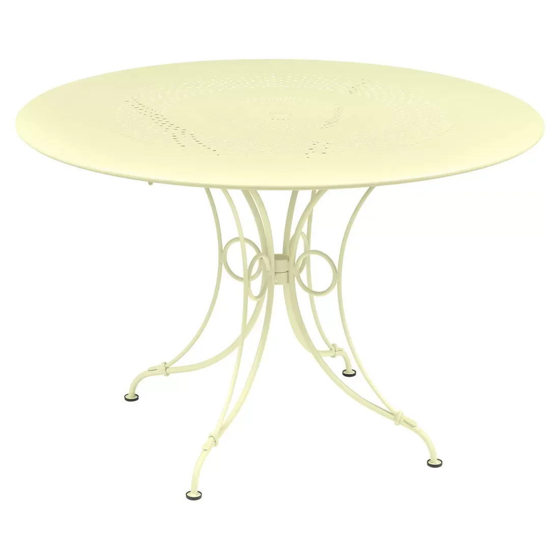 Fermob Table 1900 - A6 citron givré - Ø 117