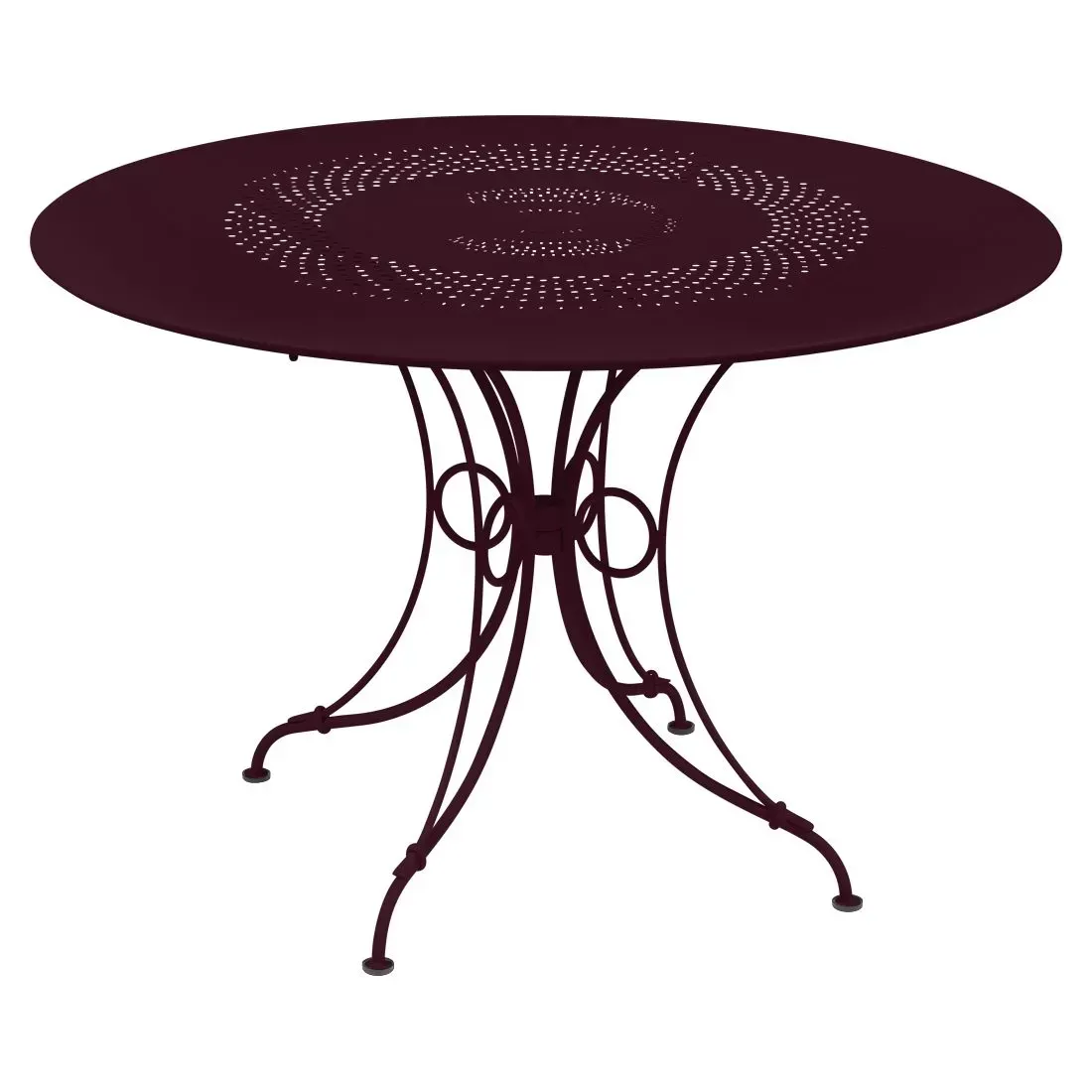 Fermob Table 1900 - B9 cerise noire - Ø 117