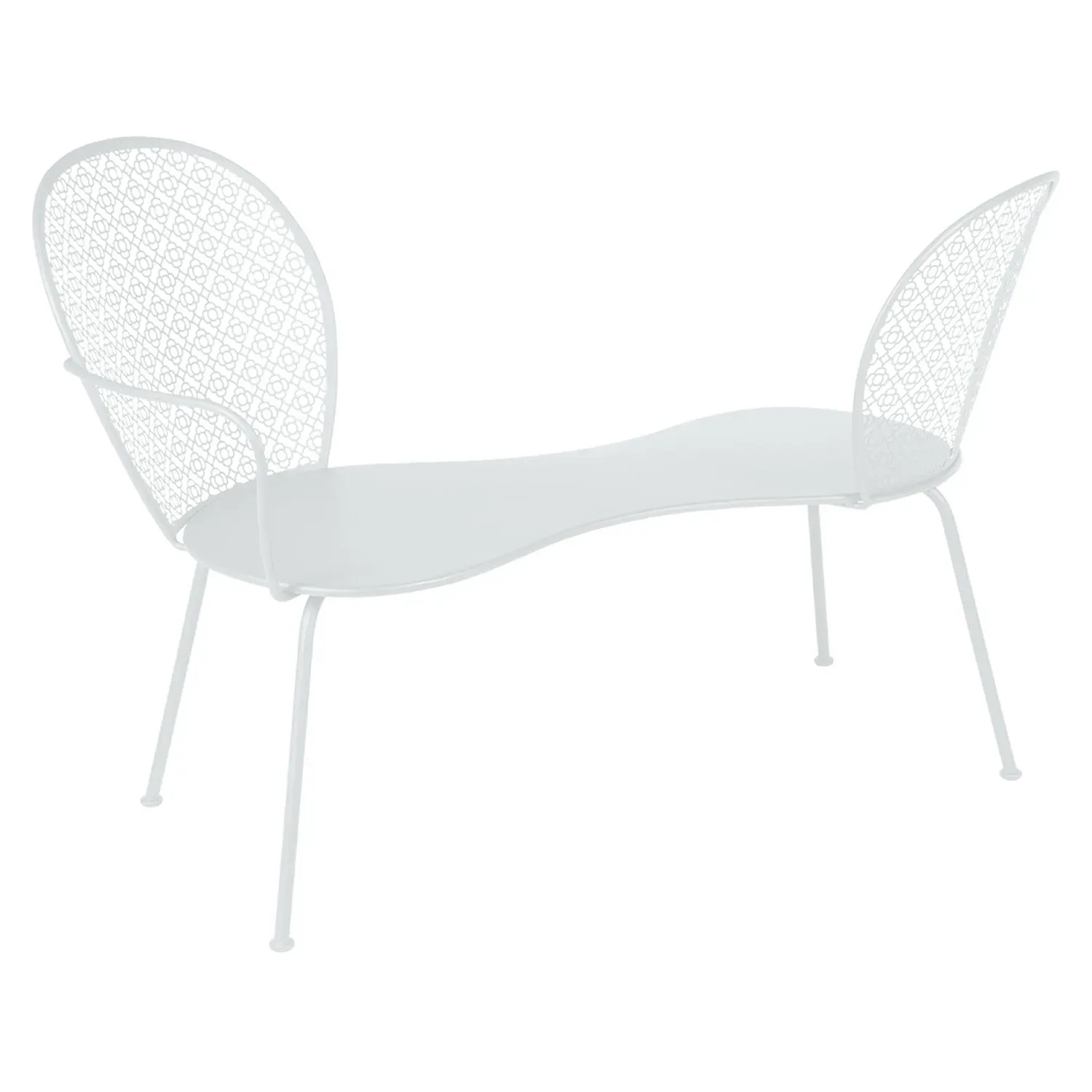 Fermob Banc de conversation Lorette - 01 blanc coton