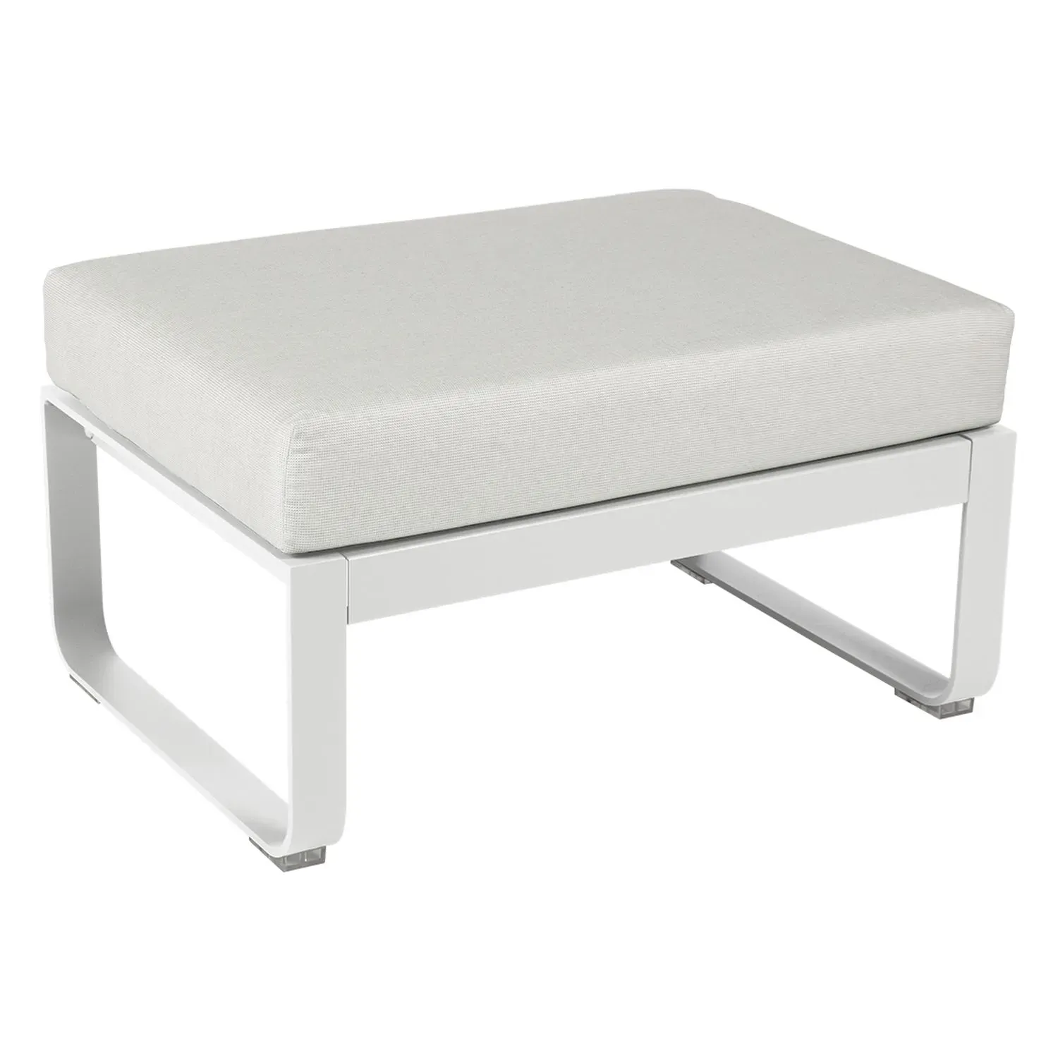 Fermob Tabouret rembourré BELLEVIE - 01 blanc coton - blanc grisé