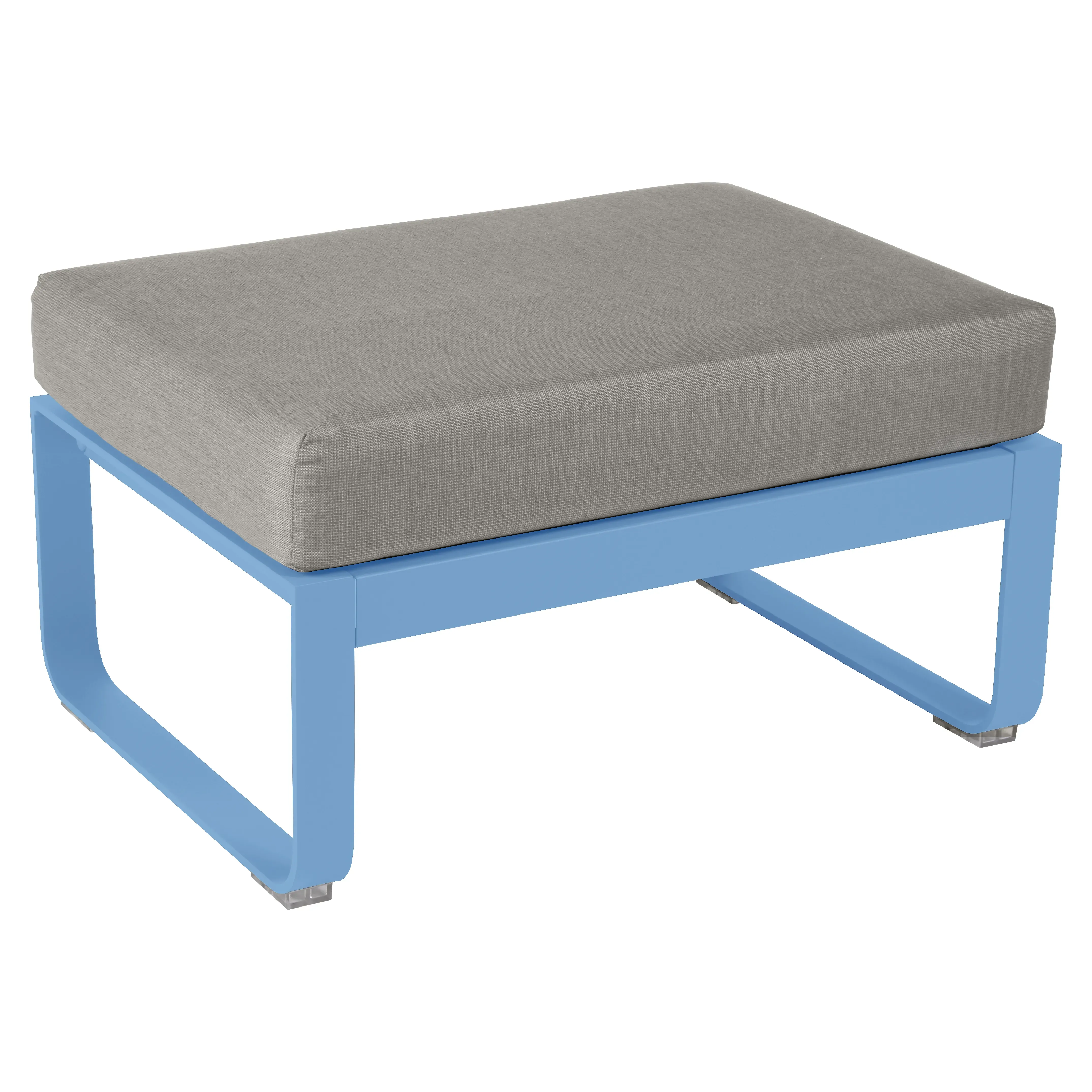Fermob Tabouret rembourré BELLEVIE - E1 bleu-maya - B8 gris taupe