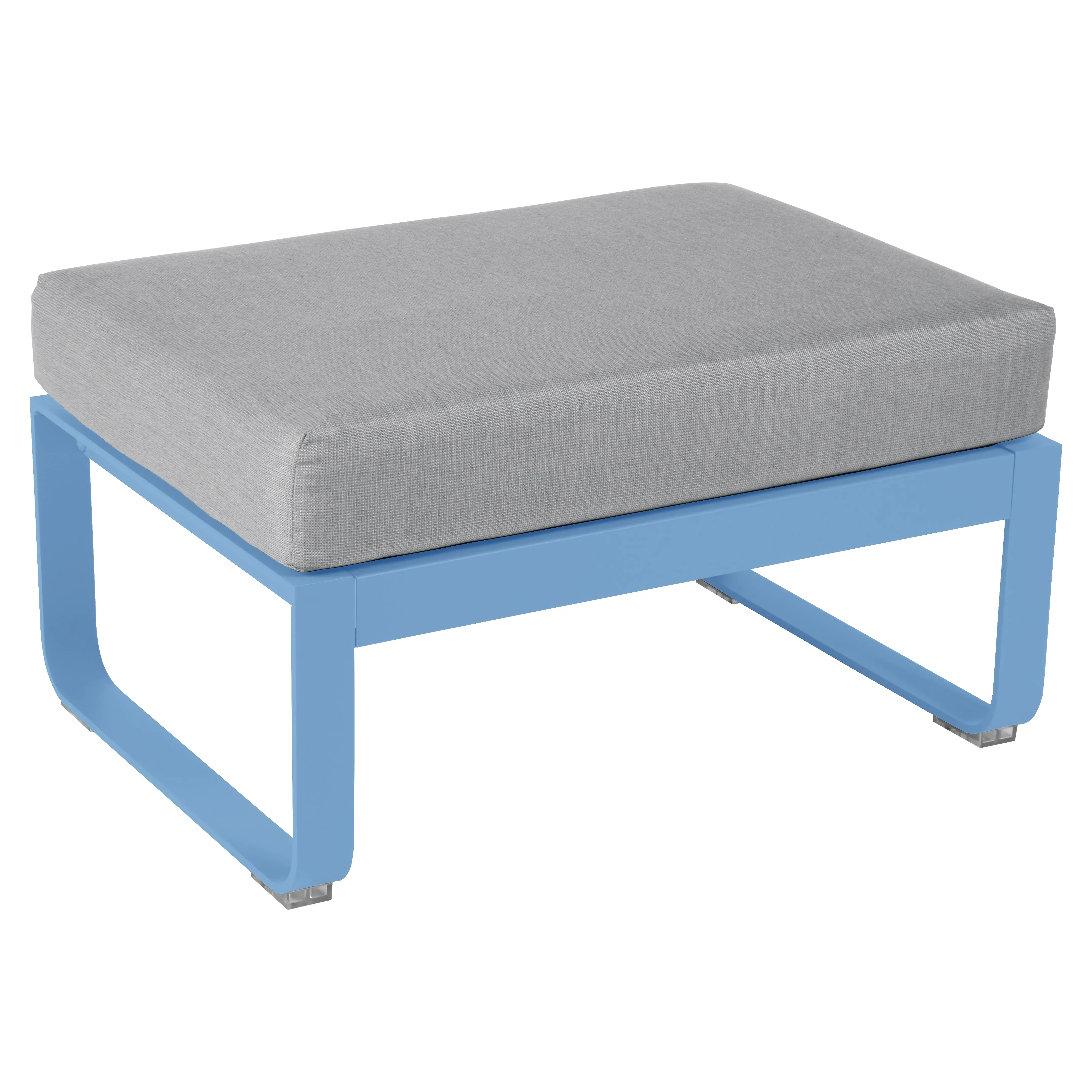Fermob Tabouret rembourré BELLEVIE - E1 bleu-maya - gris flanelle