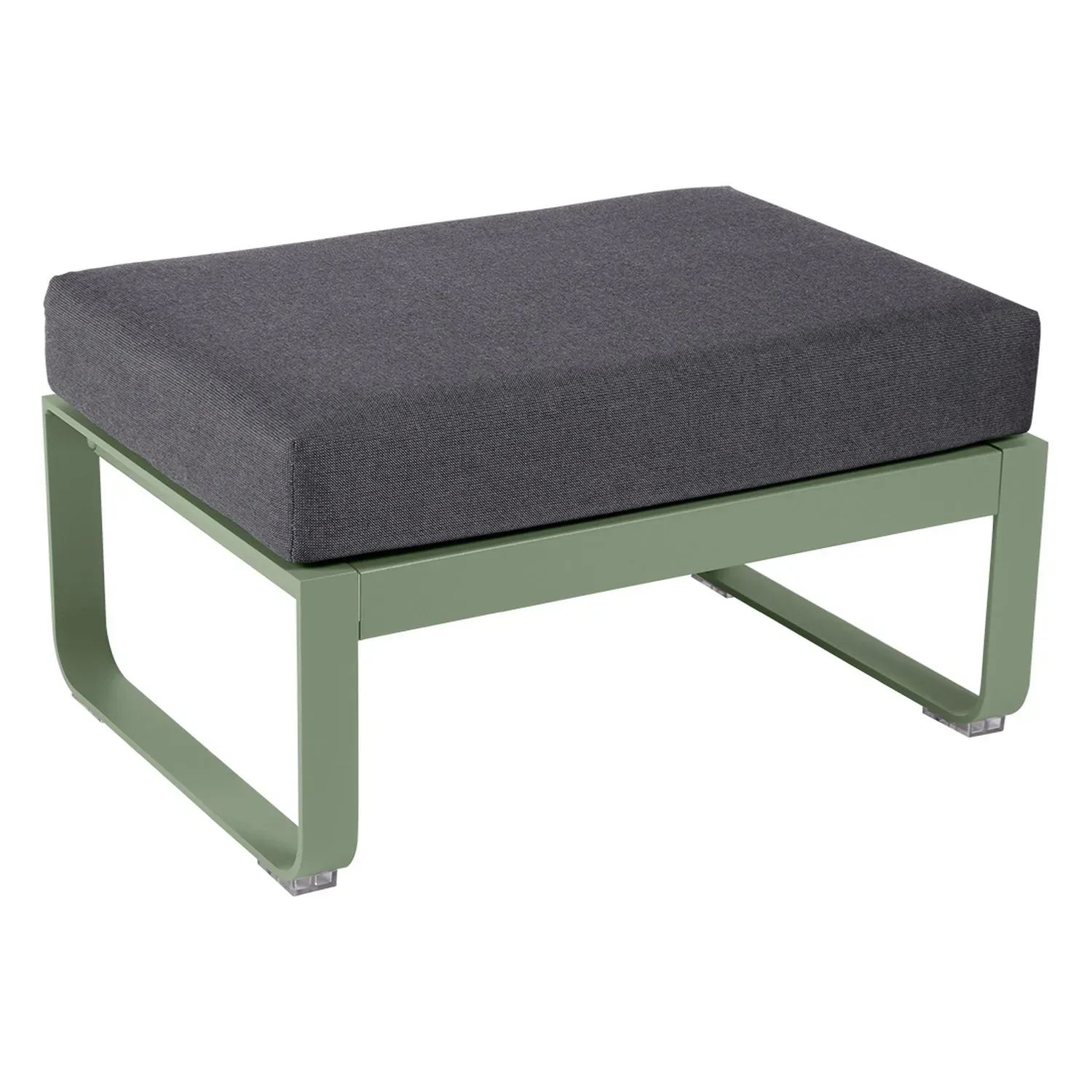 Fermob Tabouret rembourré BELLEVIE - 82 cactus mat - gris graphite