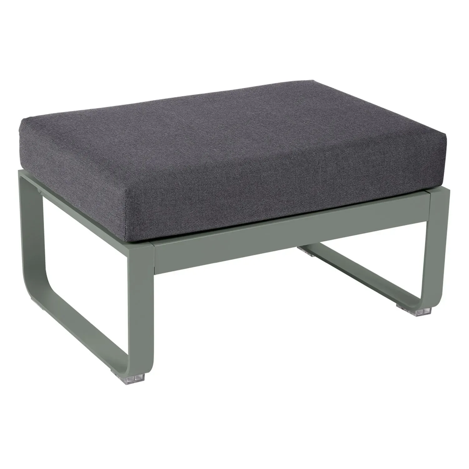 Fermob Tabouret rembourré BELLEVIE - 48 romarin mat - gris graphite