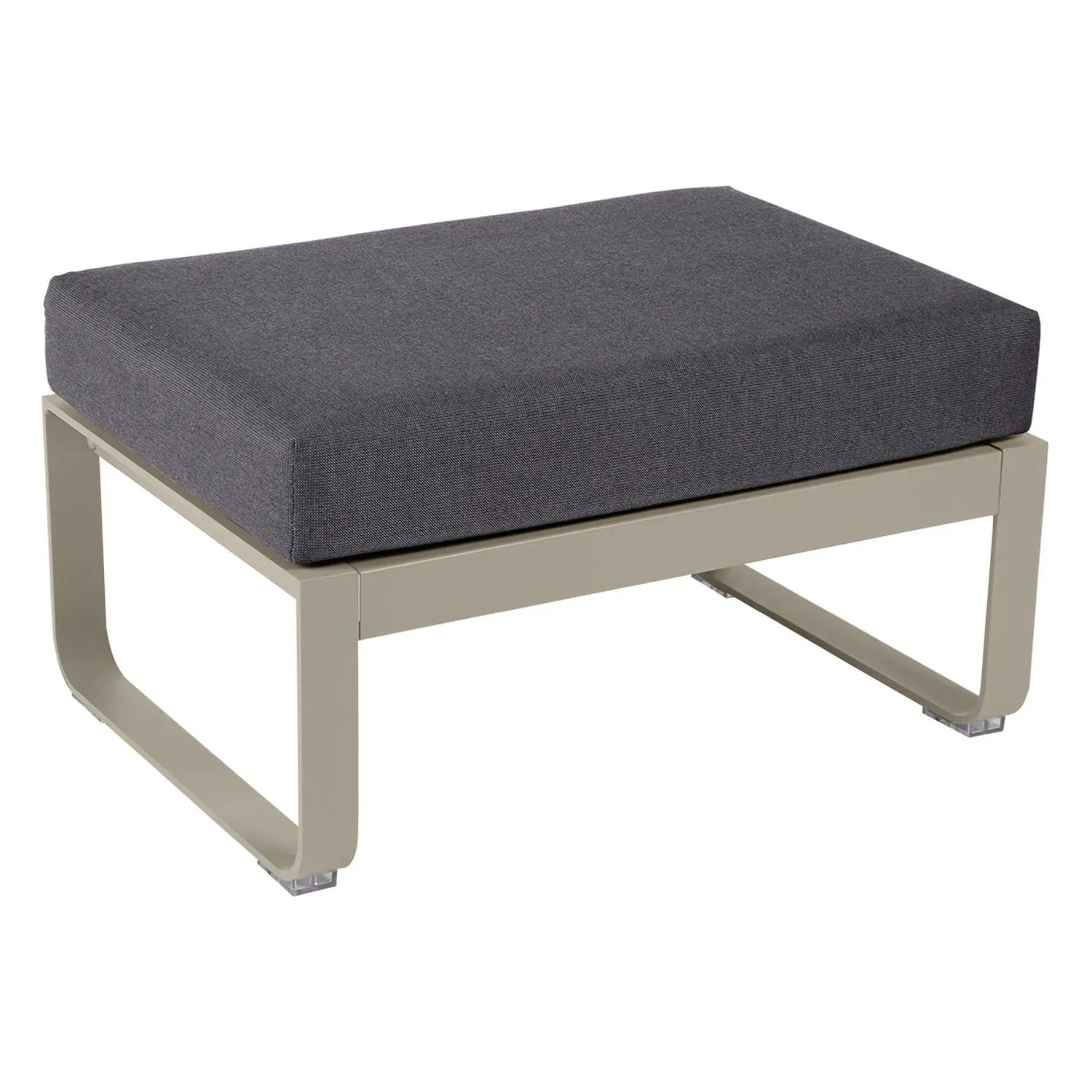 Fermob Tabouret rembourré BELLEVIE - 14 muscade - gris graphite