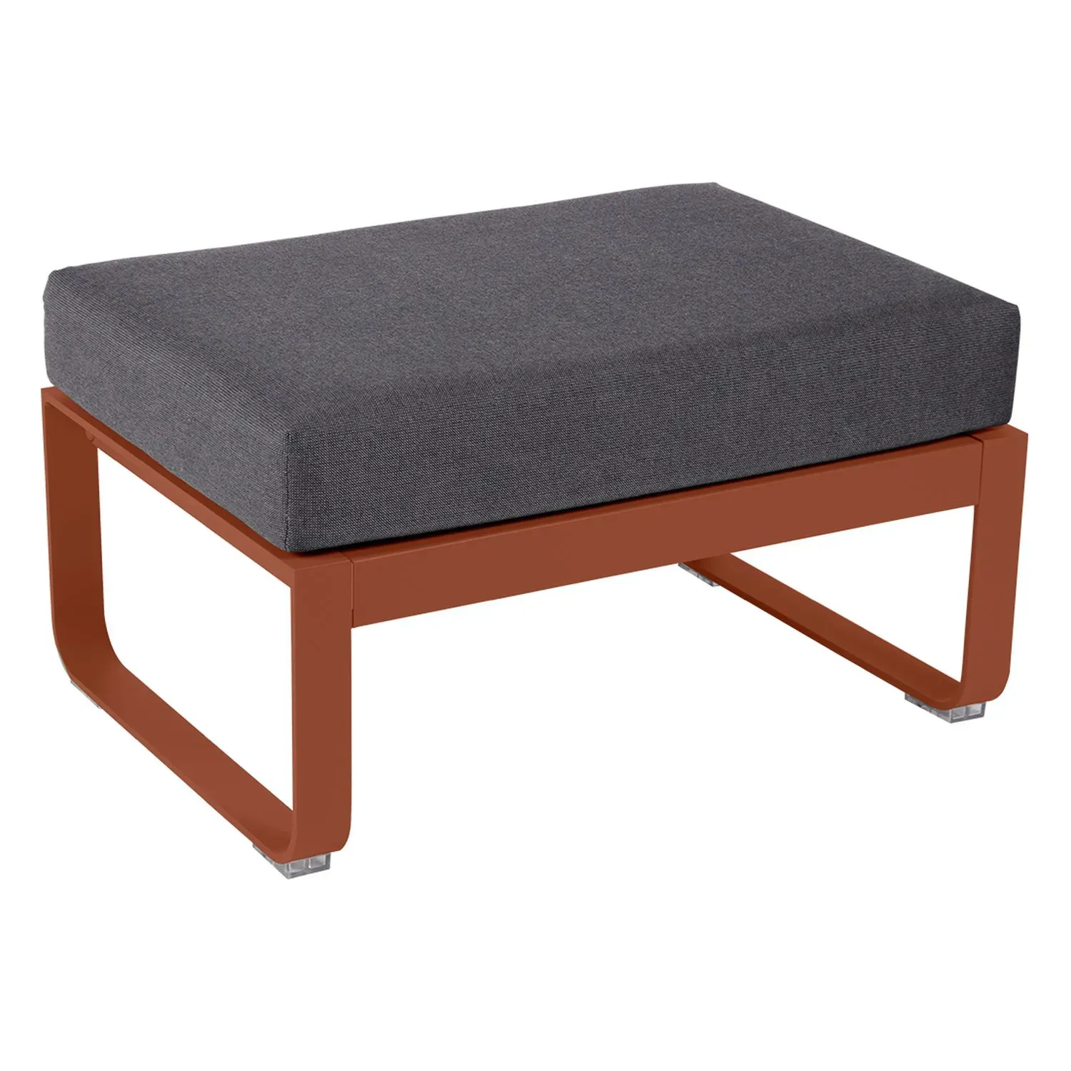 Fermob Tabouret rembourré BELLEVIE - 20 ocre rouge - gris graphite