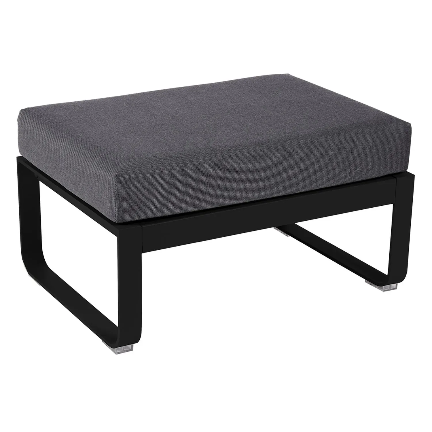 Fermob Tabouret rembourré BELLEVIE - 42 réglisse - gris graphite