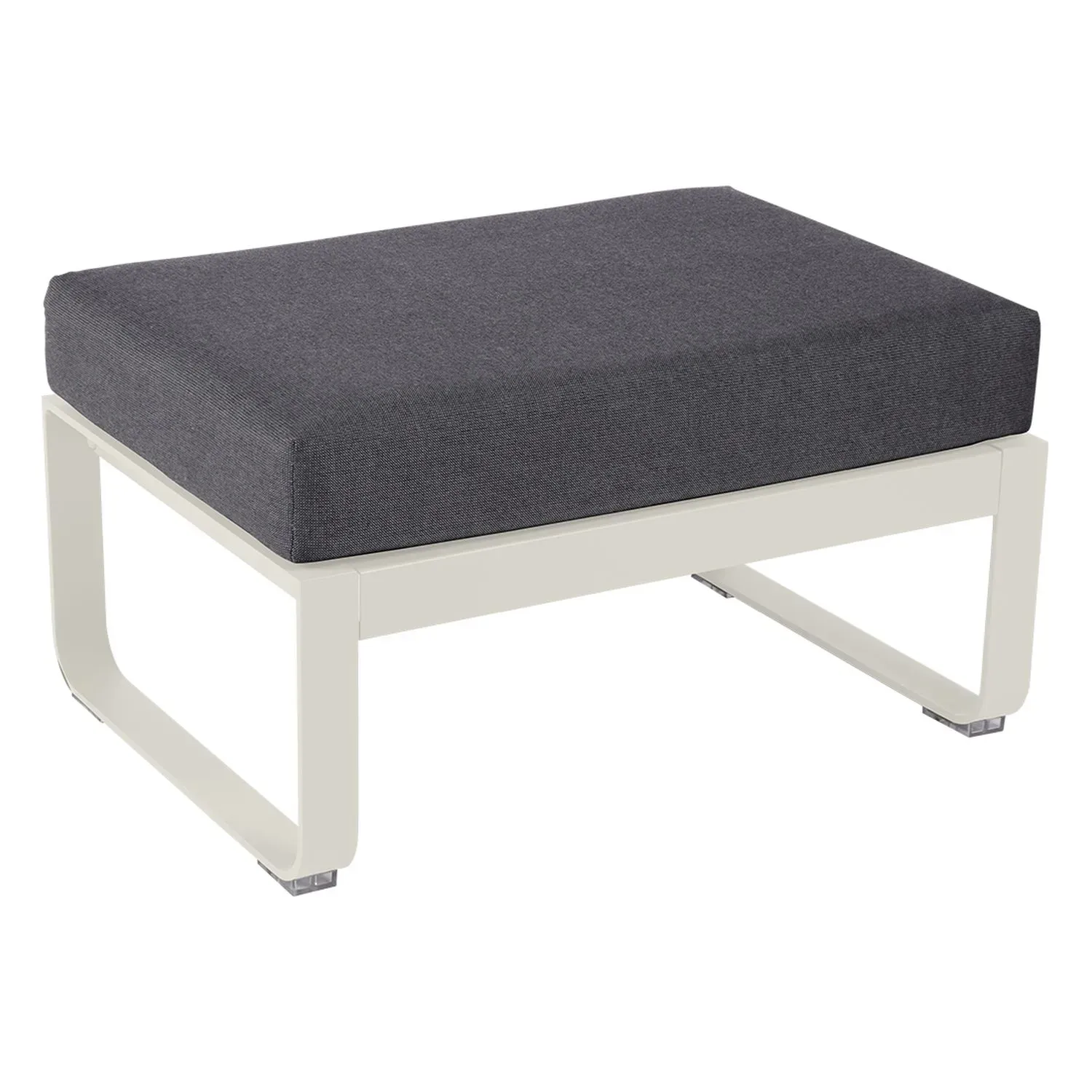 Fermob Tabouret rembourré BELLEVIE - A5 gris argile - gris graphite