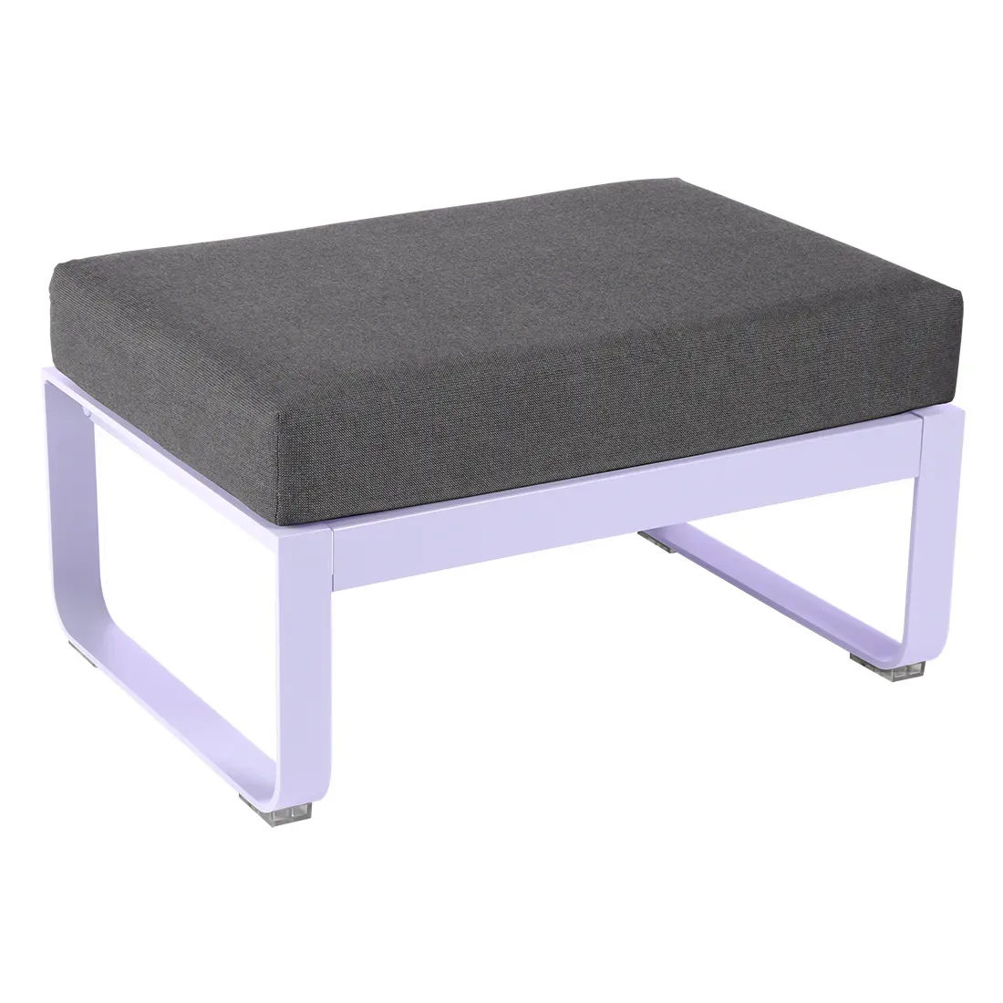 Fermob Tabouret rembourré BELLEVIE - D1 Guimauve - gris graphite