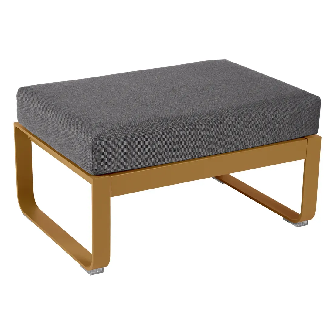 Fermob Tabouret rembourré BELLEVIE - D2 Pain d'épices - gris graphite