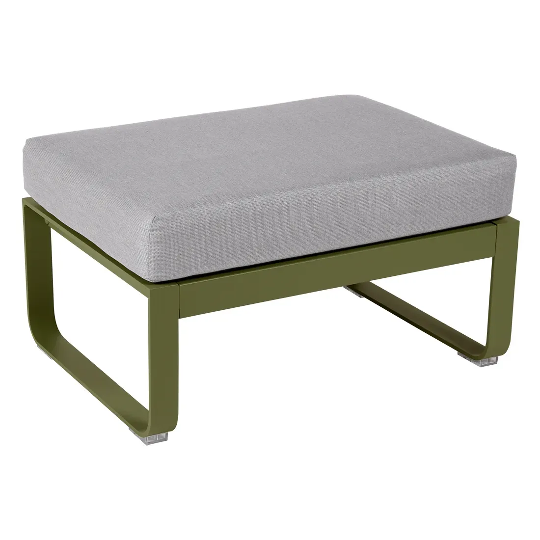 Fermob Tabouret rembourré BELLEVIE - D3 Pesto - gris flanelle