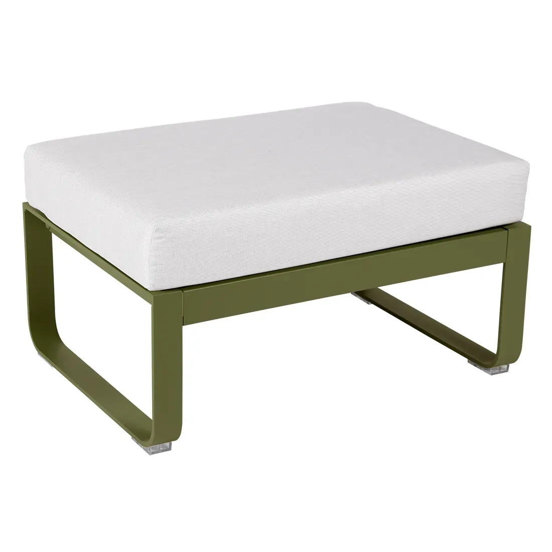 Fermob Tabouret rembourré BELLEVIE - D3 Pesto - blanc grisé