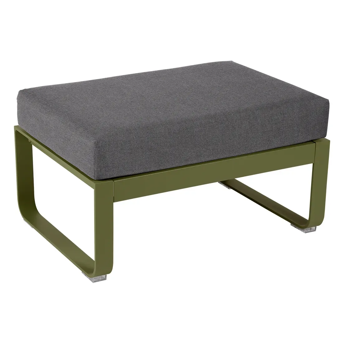 Fermob Tabouret rembourré BELLEVIE - D3 Pesto - gris graphite