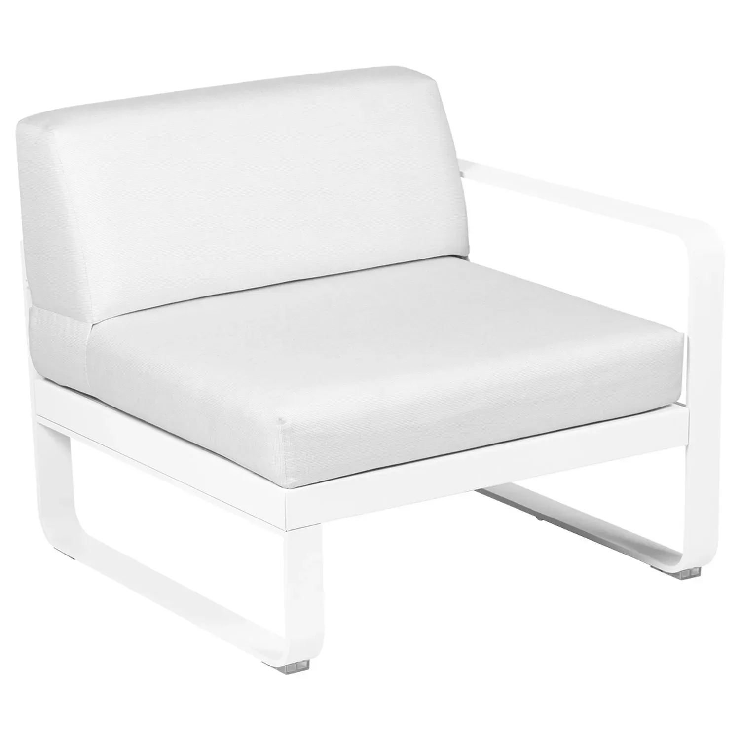 Fermob Fauteuil modulable droite BELLEVIE - 01 blanc coton - blanc grisé