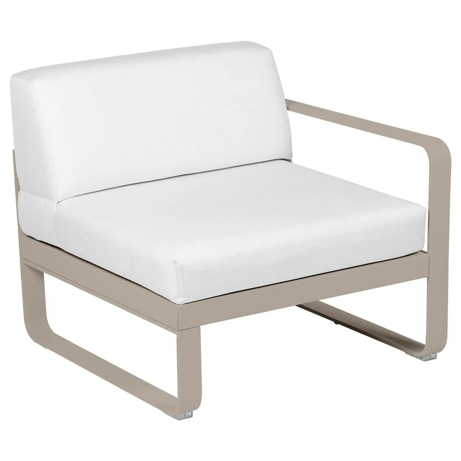 Fermob Fauteuil modulable droite BELLEVIE - 14 muscade - blanc grisé