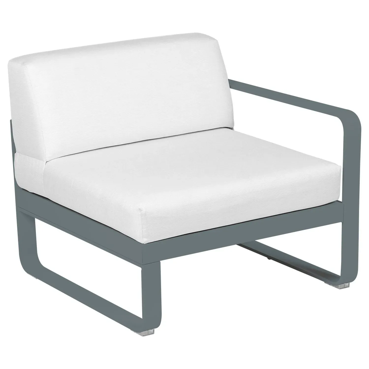 Fermob Fauteuil modulable droite BELLEVIE - 26 gris orage - blanc grisé
