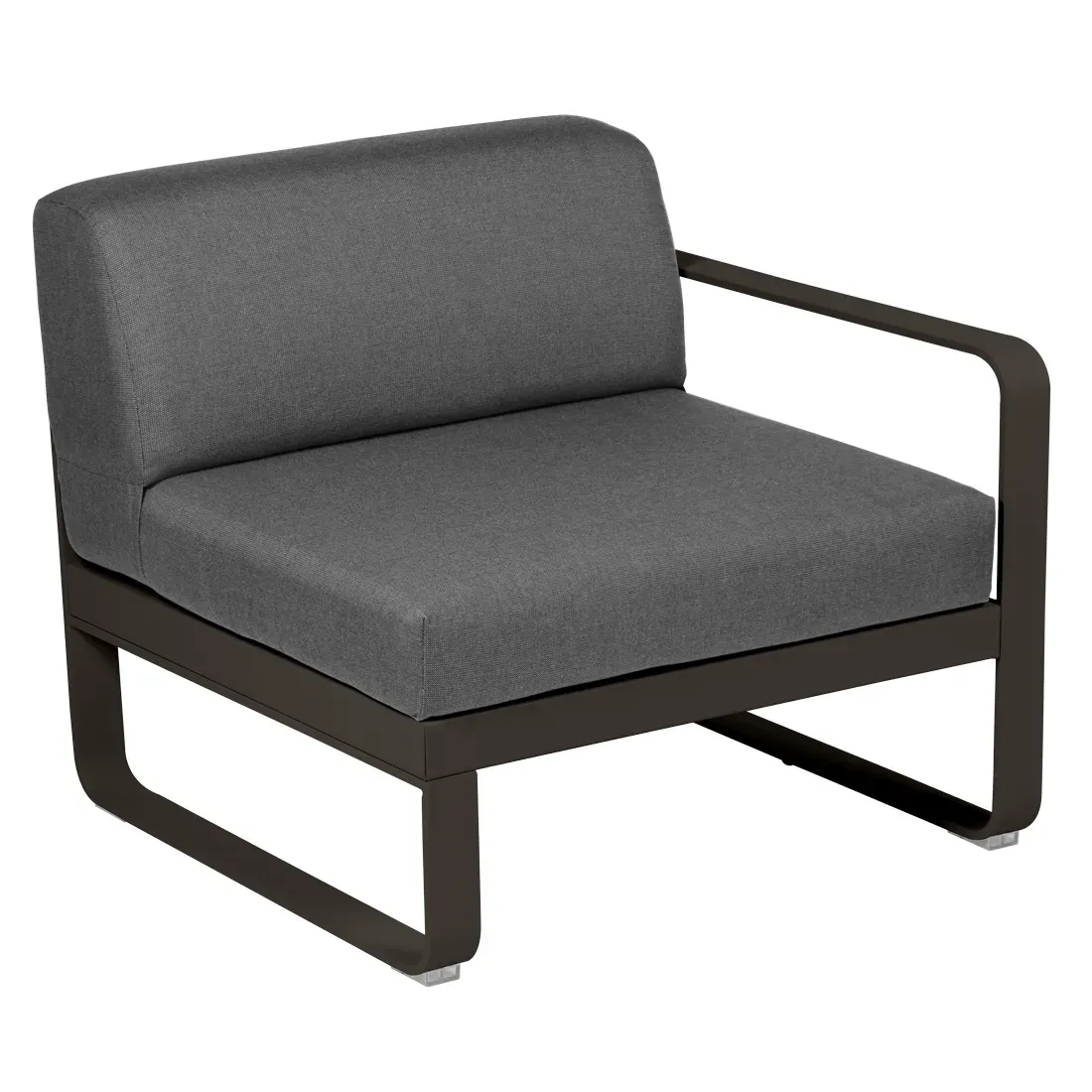 Fermob Fauteuil modulable droite BELLEVIE - E3 Tonka - gris graphite