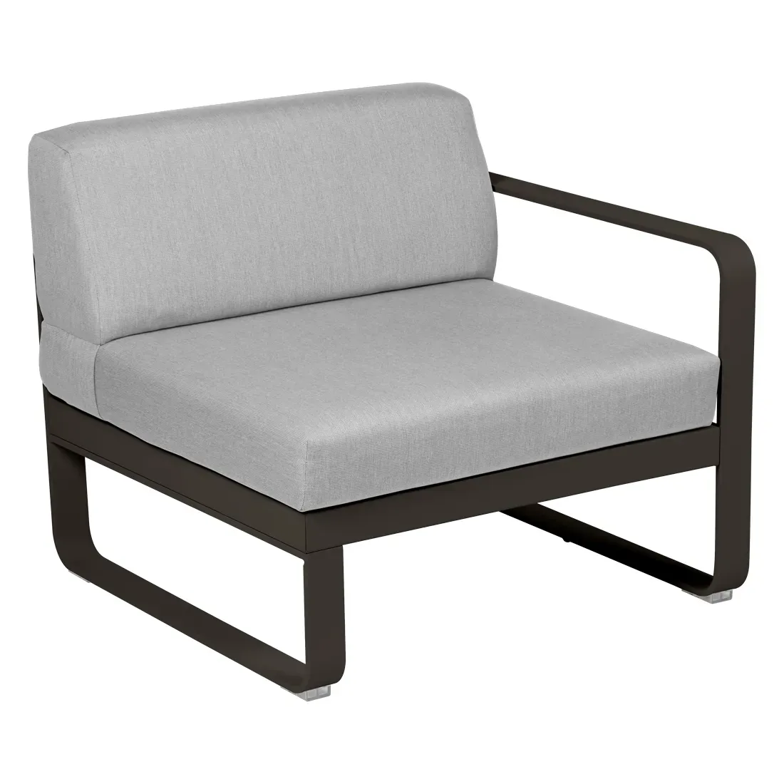 Fermob Fauteuil modulable droite BELLEVIE - E3 Tonka - gris flanelle