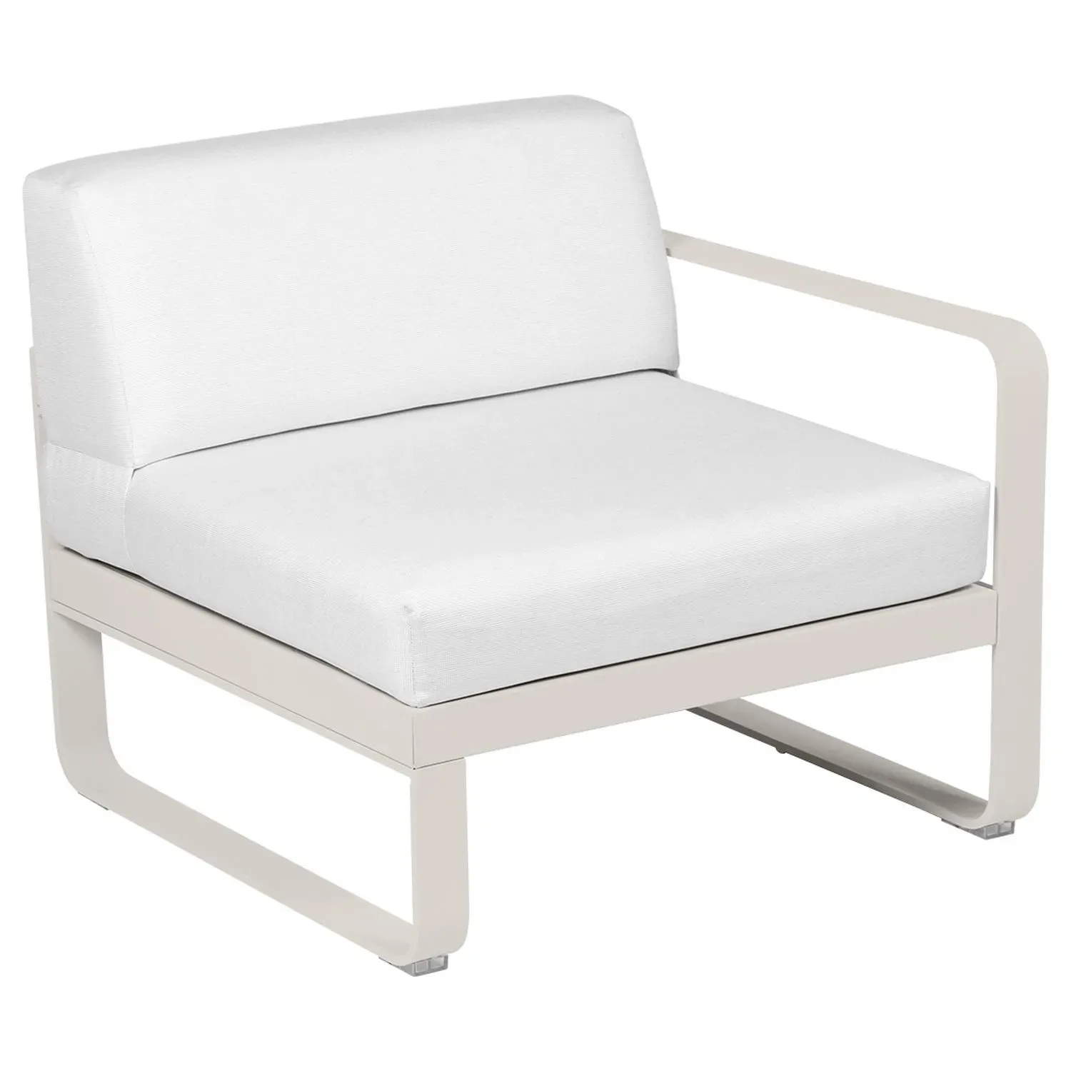 Fermob Fauteuil modulable droite BELLEVIE - A5 gris argile - blanc grisé