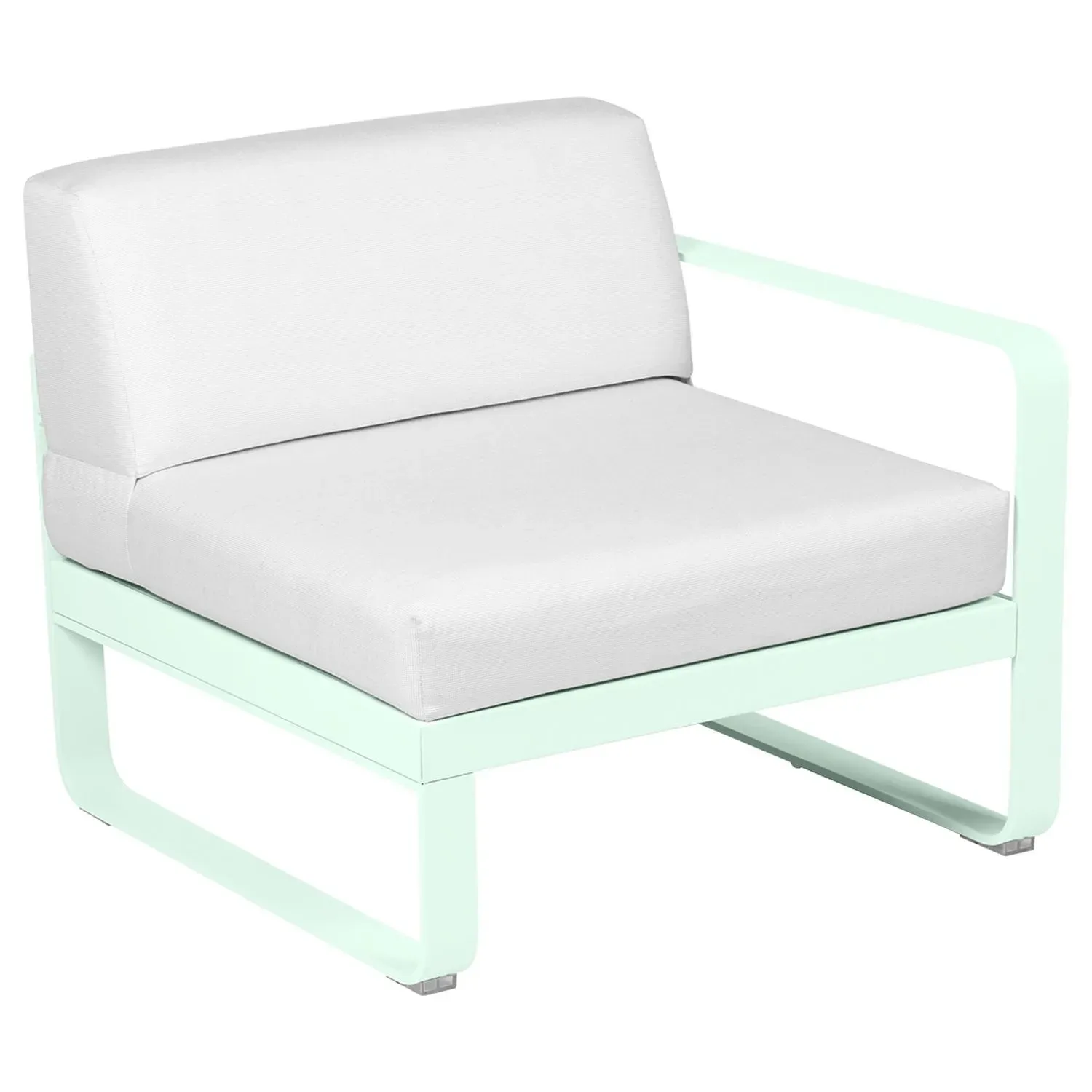 Fermob Fauteuil modulable droite BELLEVIE - A7 menthe glaciale - blanc grisé