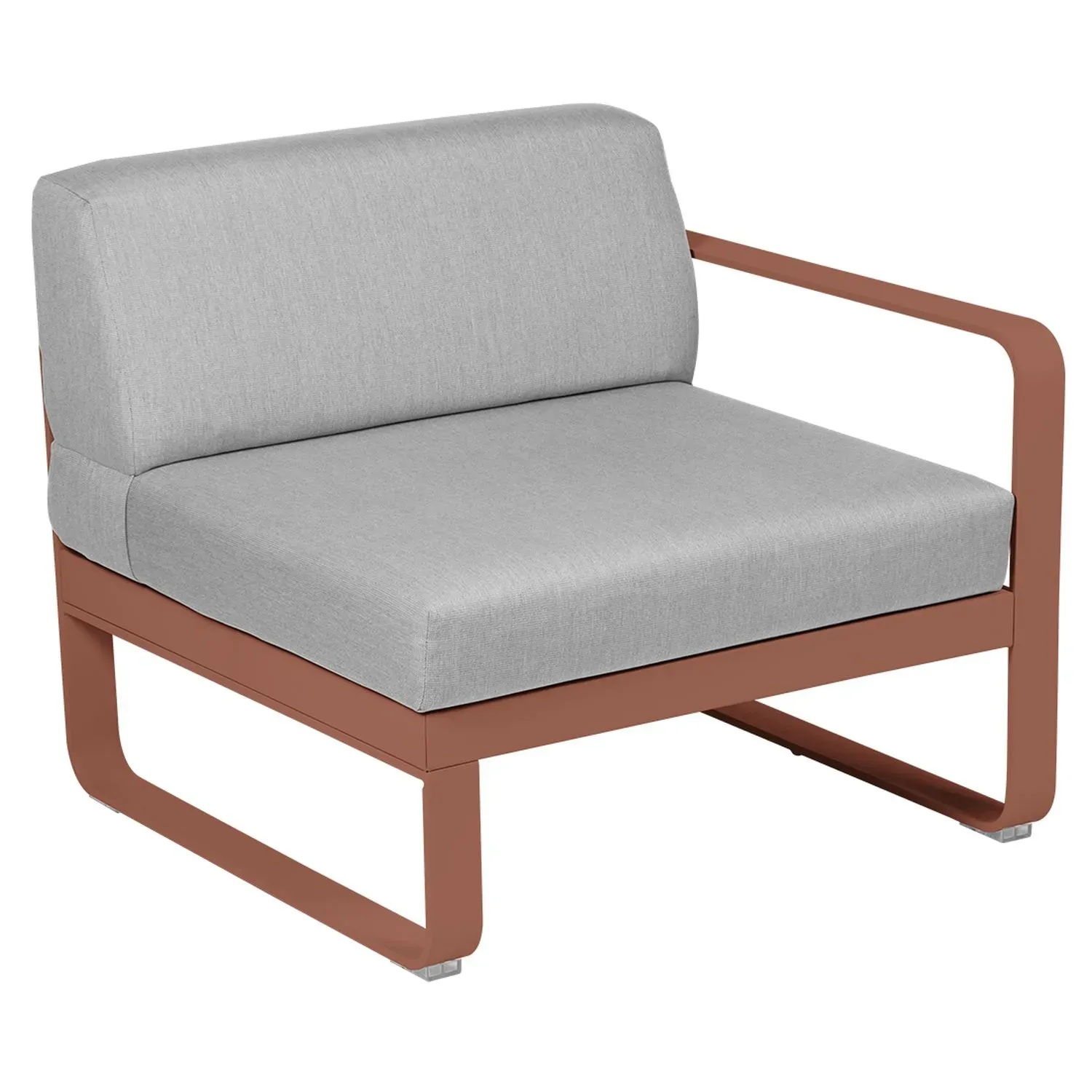 Fermob Fauteuil modulable droite BELLEVIE - 20 ocre rouge - gris flanelle