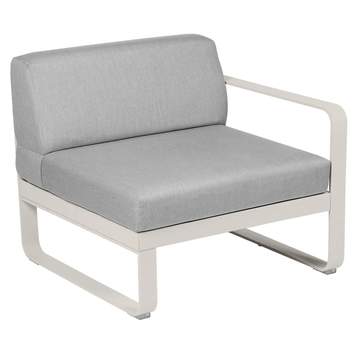 Fermob Fauteuil modulable droite BELLEVIE - A5 gris argile - gris flanelle