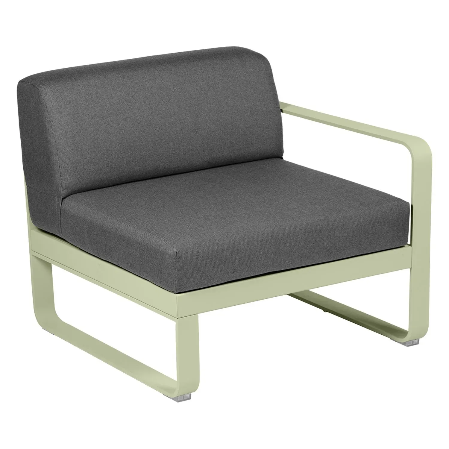 Fermob Fauteuil modulable droite BELLEVIE - 65 vert tilleul - gris graphite