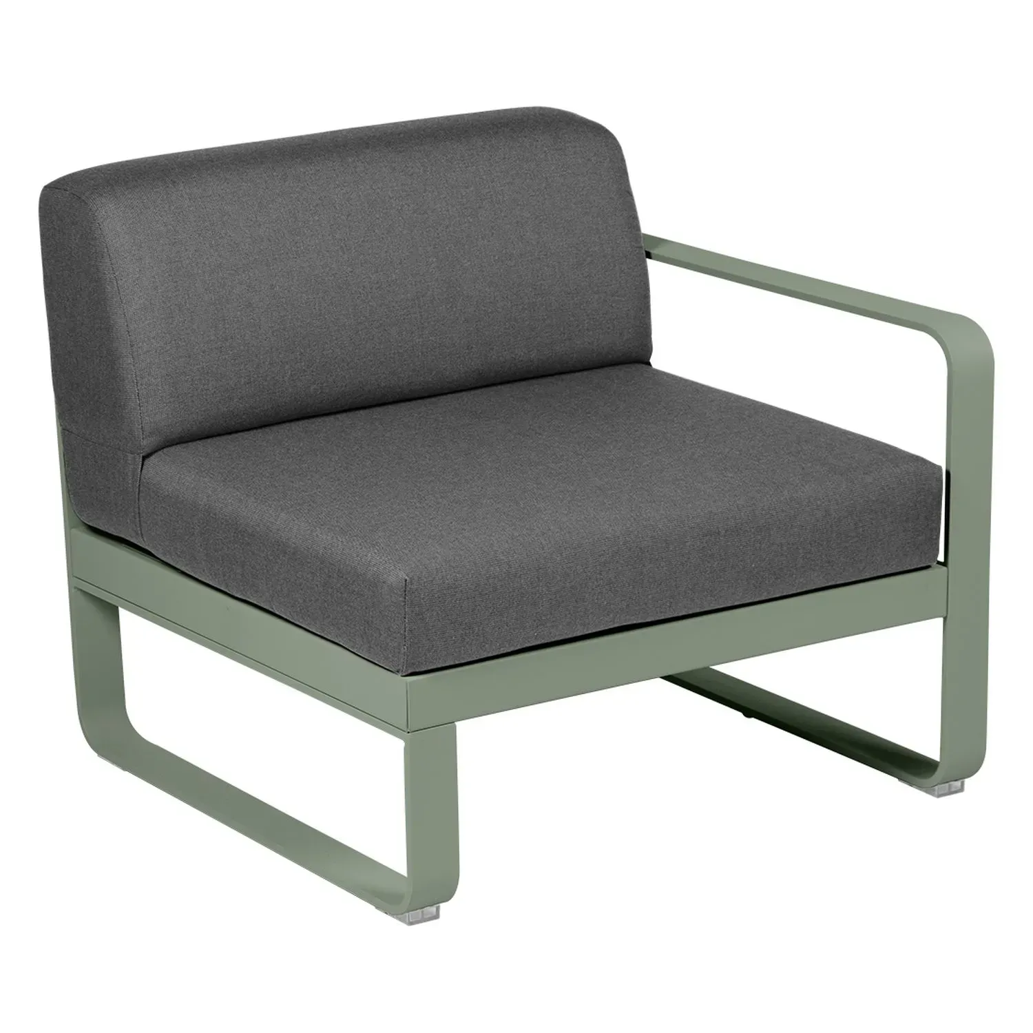 Fermob Fauteuil modulable droite BELLEVIE - 82 cactus mat - gris graphite